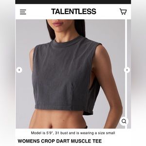 Talentless crop muscle tee